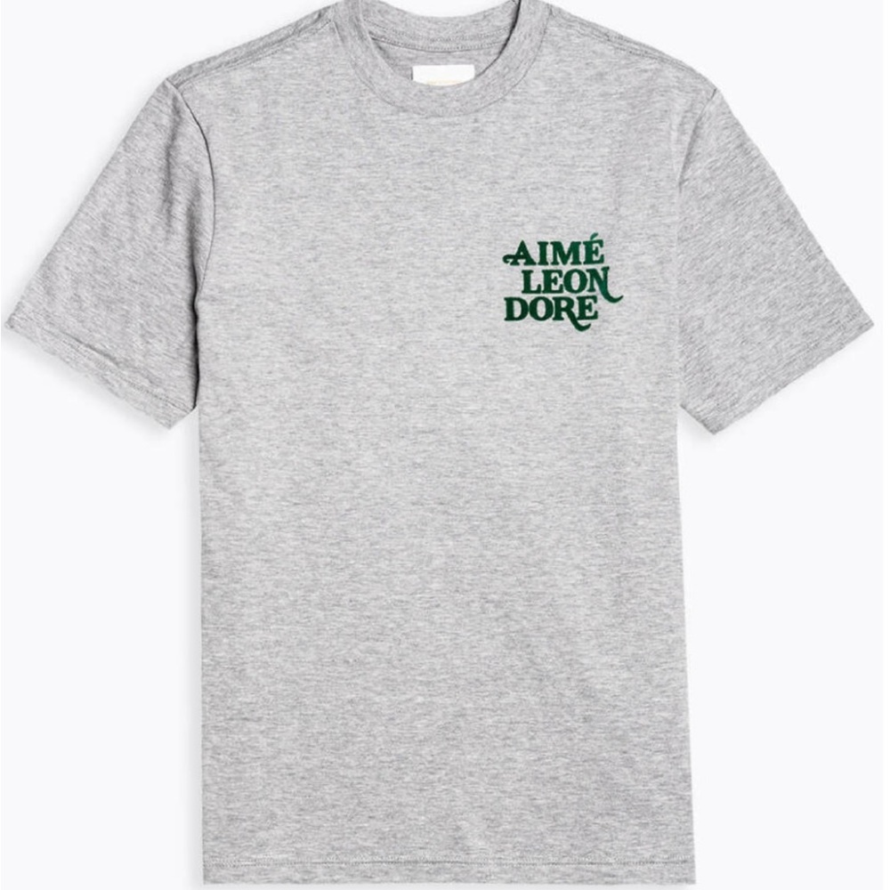 Aimé Leon Dore Gray Spellout Logo Tee